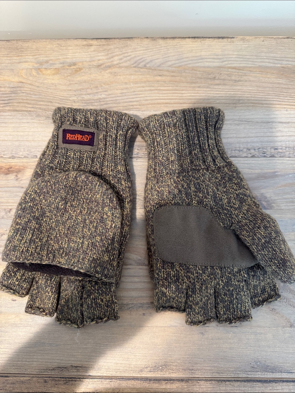 RedHead Men’s Convertible Fingerless Gloves - Olive Mix